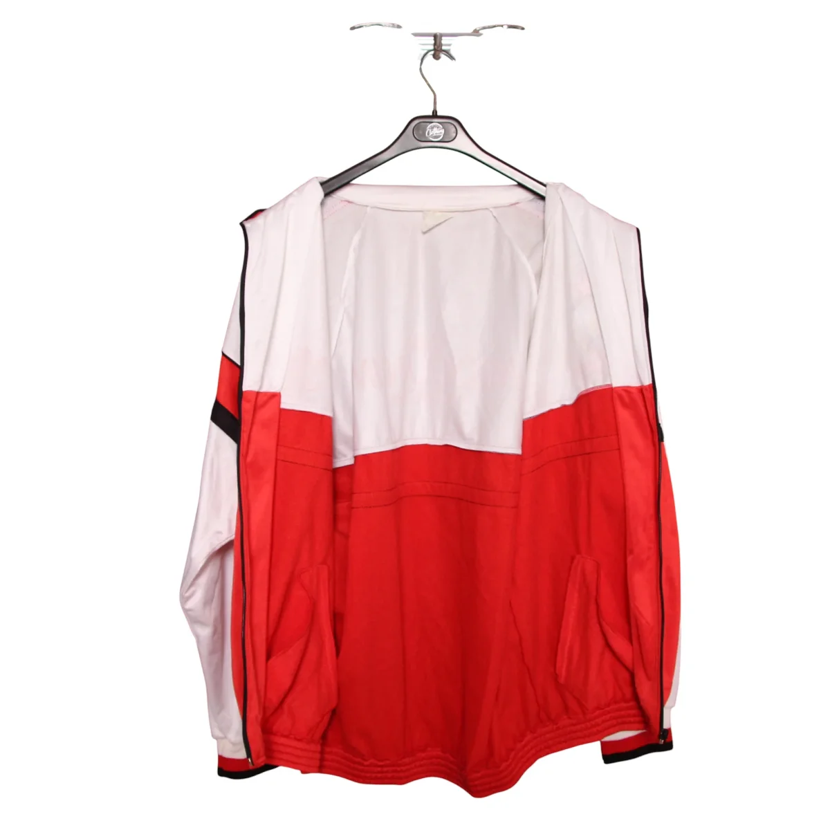 Adidas Milan Track Top Vintage 90' Bianco e Rosso Taglia XL Uomo - immagine 4