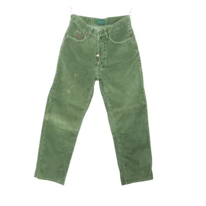 Best Company 50717 Jeans in Velluto Verde W30 Donna